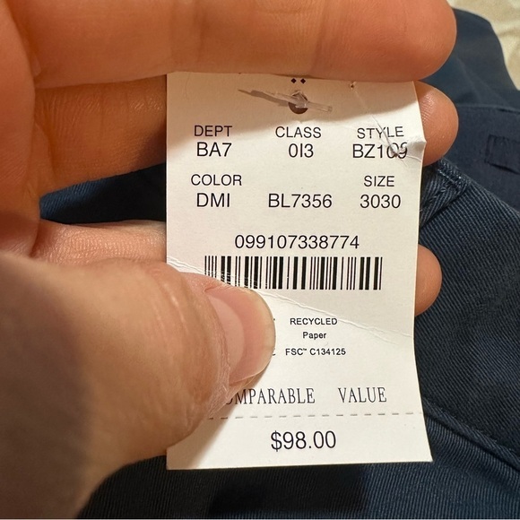 J crew Slim-fit TruTemp365® chino pant deep midnight - Picture 6 of 6